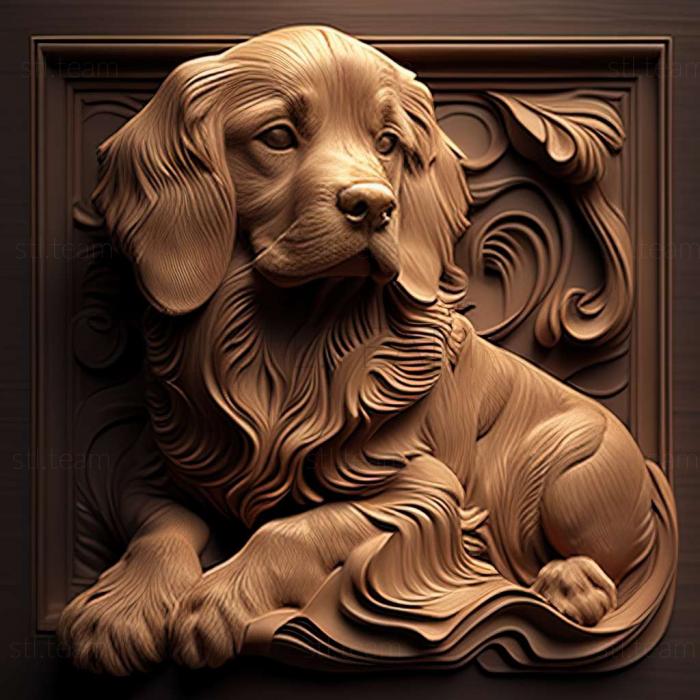 3D model Leo the dog famous animal (STL)